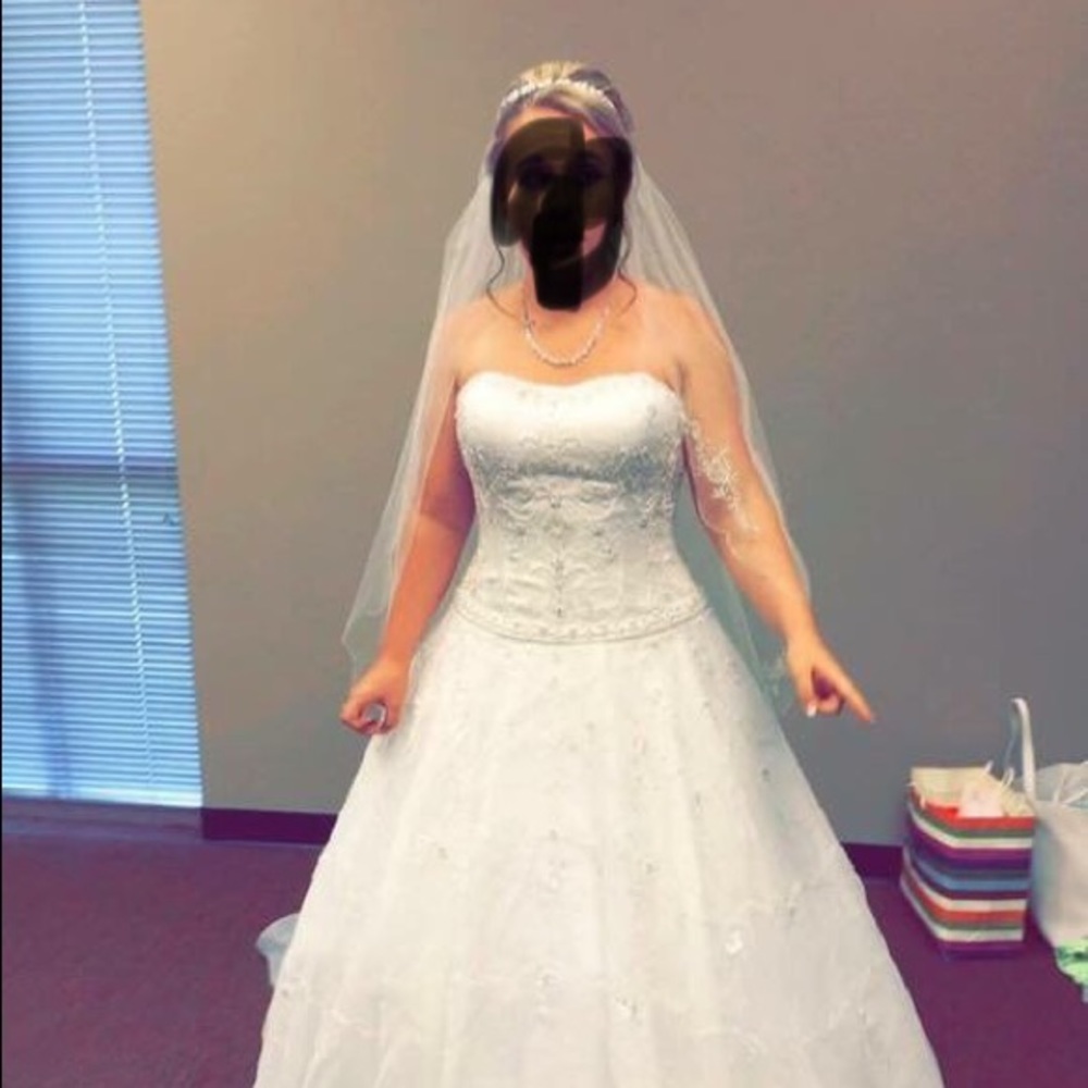 Princess v neck Wedding dress